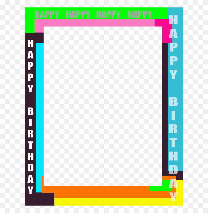 640x800 Happy Birthday Picture Frames Magazine Clip Art - Polaroid Clipart