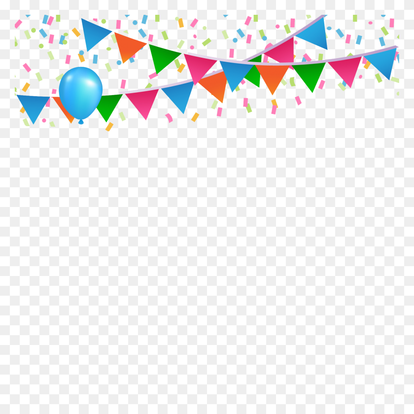 1667x1667 Happy Birthday Png Transparent Picture Vector, Clipart - Party Confetti PNG