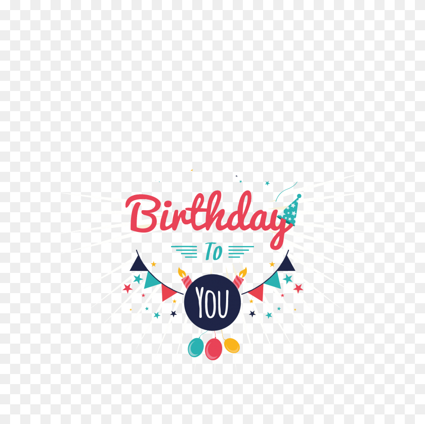2000x2000 Happy Birthday Png Vector, Clipart - PNG Com