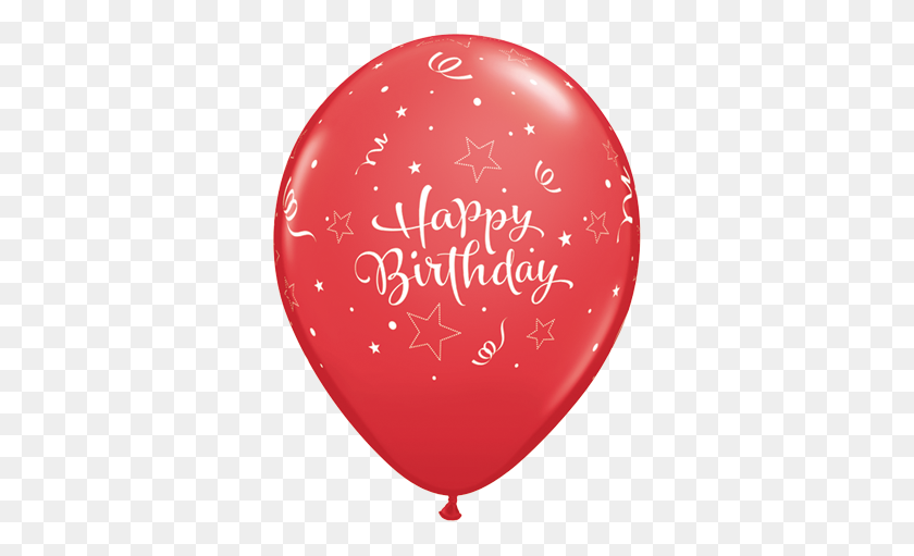 342x451 Happy Birthday Red Latex Balloons - Happy Birthday Balloons PNG