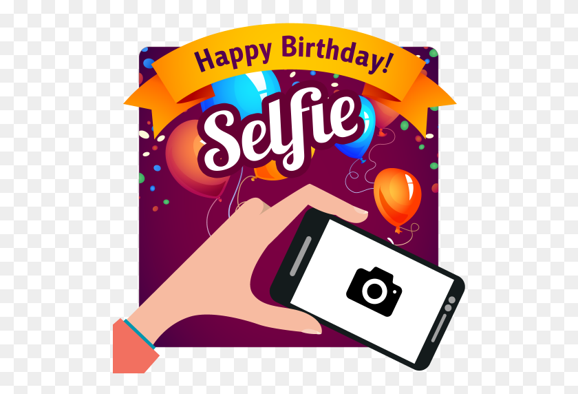 512x512 С Днем Рождения Селфи Рамки Hd Appstore Для Android - С Днем Рождения Рамка Png