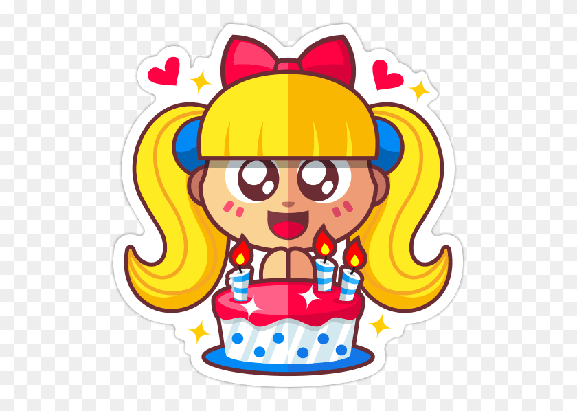 519x538 Happy Birthday Stickers Facebook Copiar Pegar Pegatinas - Birthday Emoji Clipart