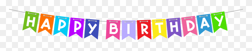 8000x1136 Happy Birthday Streamer Transparent Png Gallery - Happy Birthday PNG Images