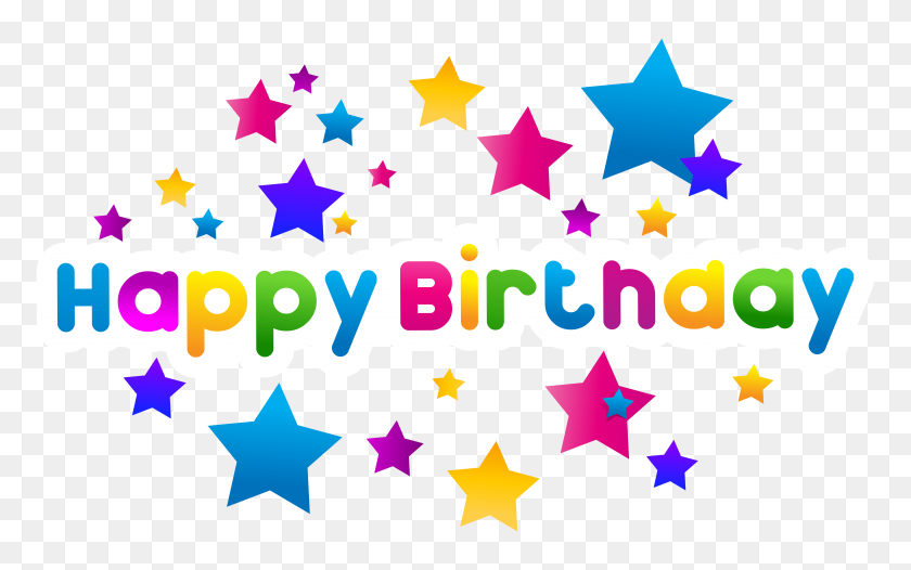 8000x4784 Happy Birthday Text Decor Png Clipart Gallery - Happy Birthday Text PNG