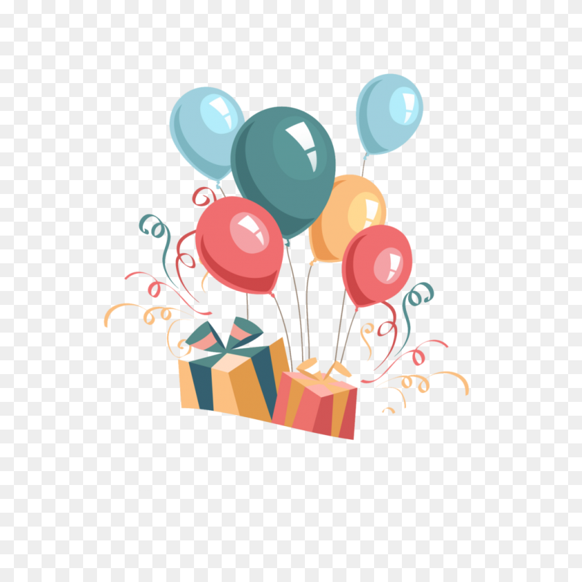 1024x1024 Happy Birthday Transparent Background Free Download Vector - Birthday Background PNG