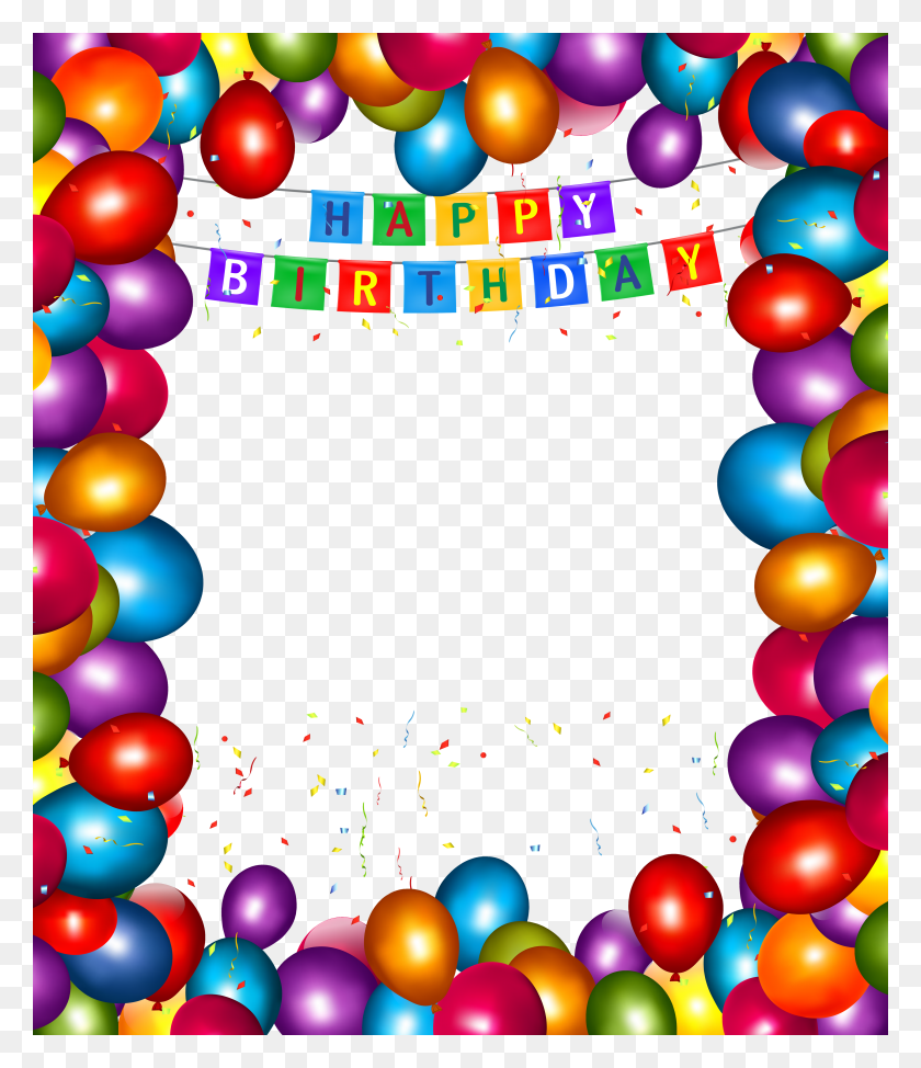 4265x5000 Happy Birthday Transparent Balloons Png Gallery - Birthday Balloons PNG
