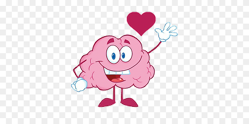 360x360 Счастливый Мозг, Размахивая Сердцем - Счастливый Мозг Клипарт