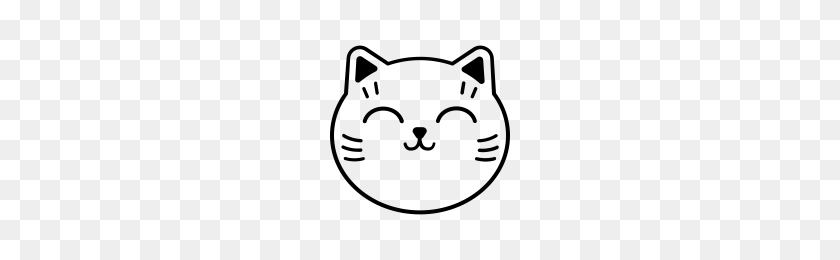200x200 Проект Happy Cat Иконки Существительное - Значок Кошка Png