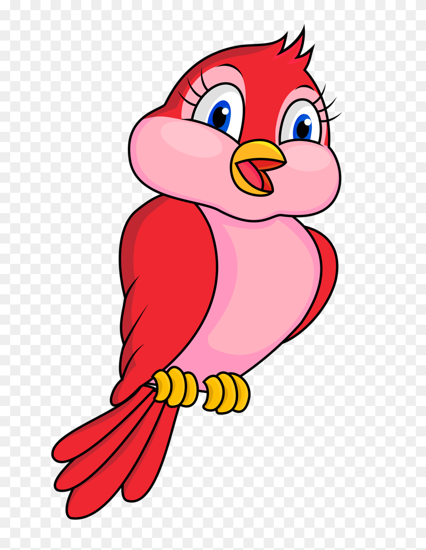 653x1024 Happy Clip Art, Cartoon And Bird - Red Bird PNG