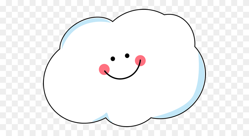 550x400 Happy Cloud Clip Art - Raindrop Clipart