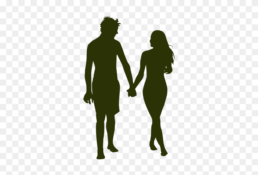 512x512 Happy Couple Walking Silhouette - Happy Couple PNG