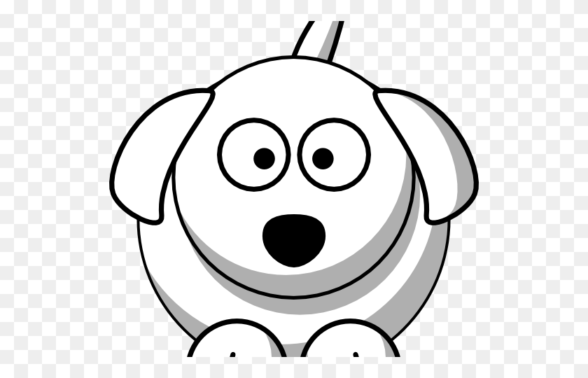 528x480 Счастливая Собака Лицо Картинки Боксер Лицо Собаки - Пэт Клипарт Черный И Белый