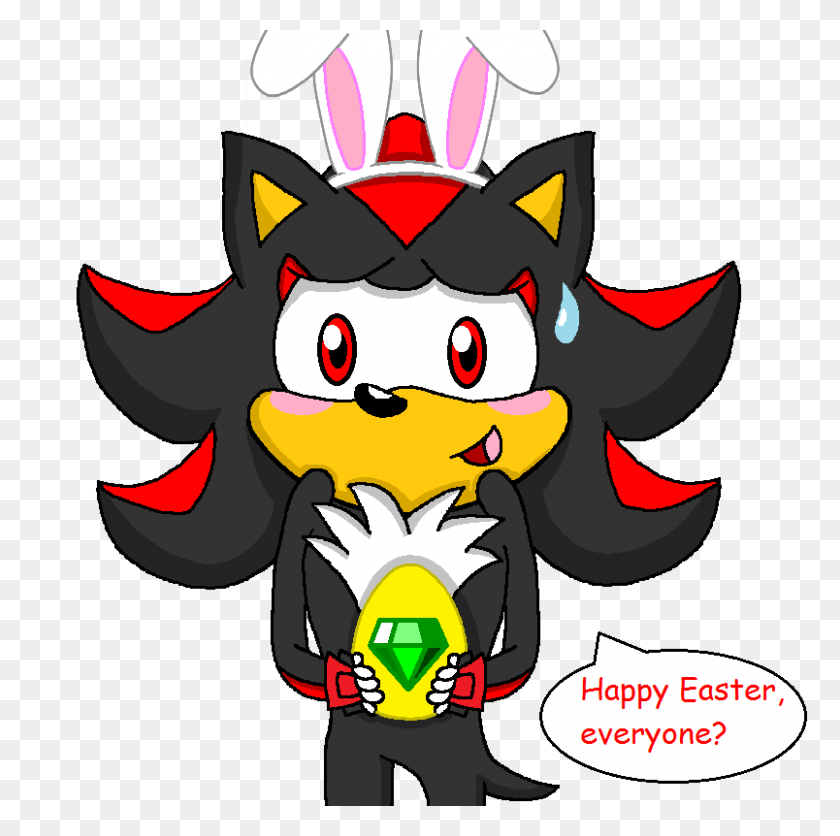 804x800 Happy Easter From Shadow - Happy Easter Clip Art