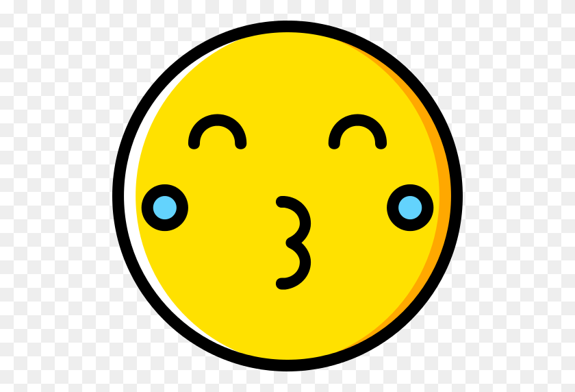 512x512 Значок Happy Emoji Png - Поцелуй Emoji Png