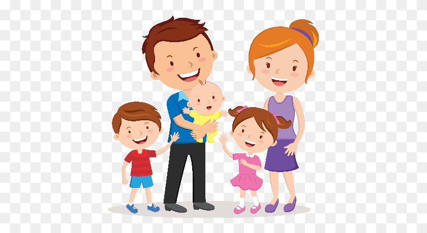 415x399 Happy Family Clipart - Father Daughter Clipart