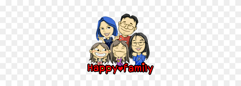 240x240 Happy Family, I Love You Line Stickers Line Store - Happy Family PNG