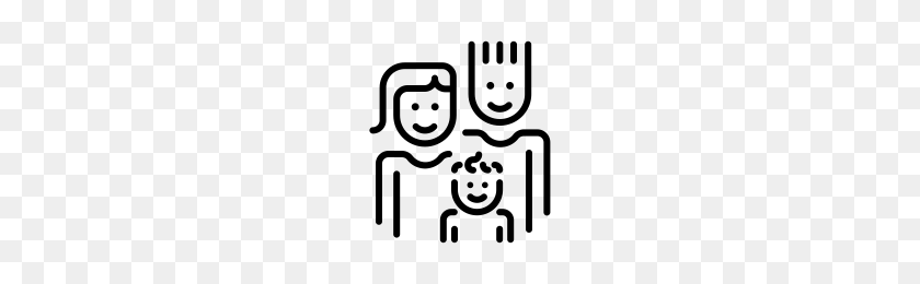 200x200 Проект Счастливые Семейные Иконы Существительное - Счастливая Семья Png