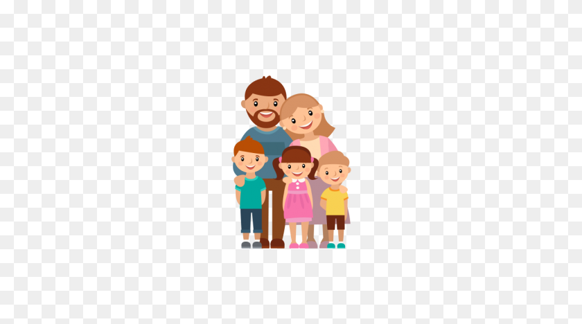 1200x628 Счастливая Семья Иллюстрация Png И Вектор Графическая Пещера - Счастливые Люди Png