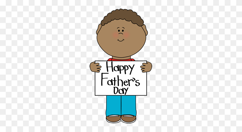 217x400 Happy Father's Day Son Clip Art - Son Clipart