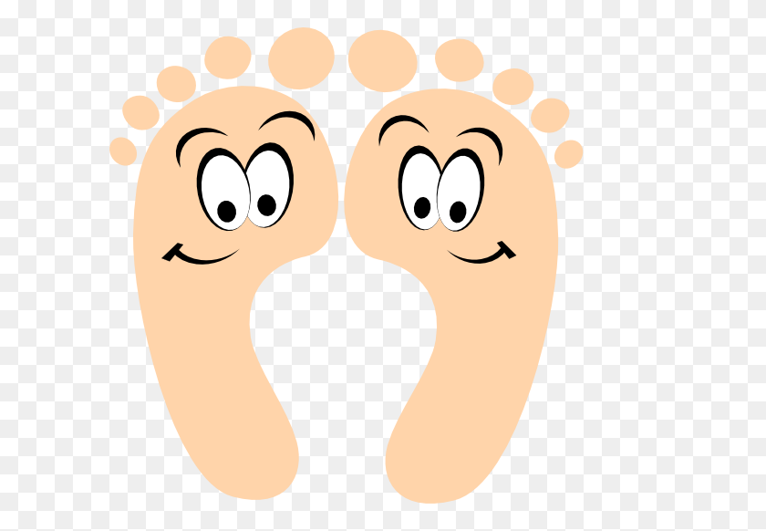 600x522 Happy Feet Clip Art - Walking Feet Clipart