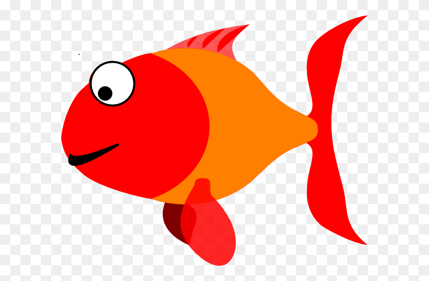 600x491 Счастливая Рыба Картинки - Рыба Клипарт Png