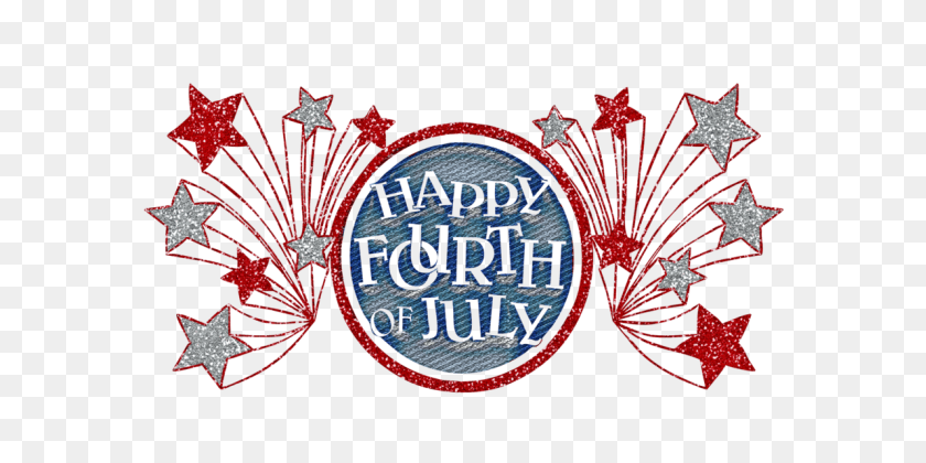 671x360 Happy Fourth Of July Glitter Banner - 4th Of July Banner Clipart