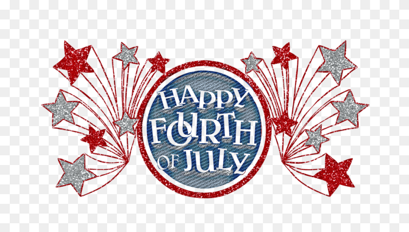 1024x549 Happy Fourth Of July Glitter Banner Transparent Png - PNG Glitter