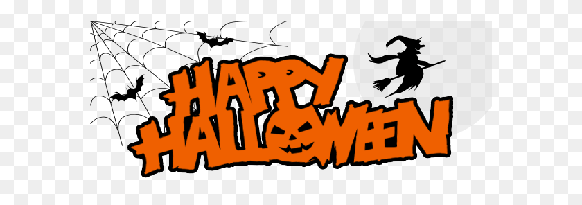 580x236 Feliz Halloween Banner Clipart - Halloween Banner Clipart