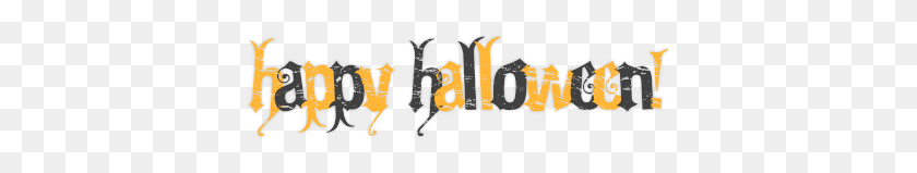 390x99 Happy Halloween Clipart Free Clipart - Halloween Banner PNG