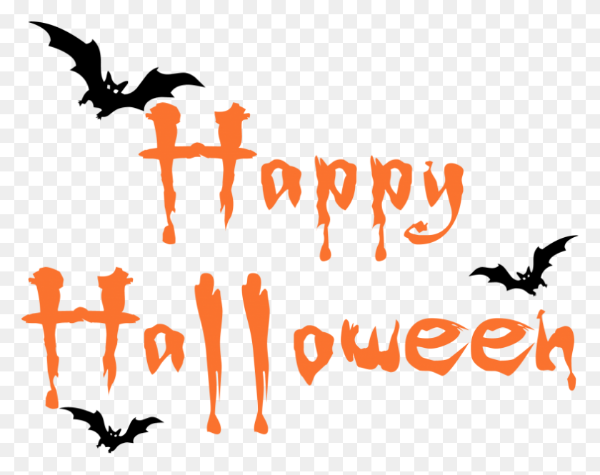 785x609 Happy Halloween Clipart Transparent - Happy Halloween Pumpkin Clipart