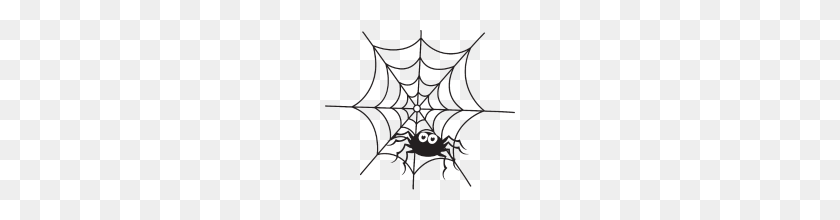 190x160 Happy Halloween Spider Web Cobweb - Cobweb PNG