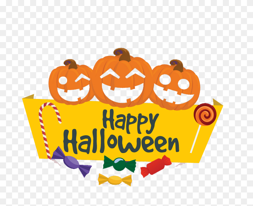 733x625 Happy Halloween Vector Free Png Vector, Clipart - Happy Halloween Png