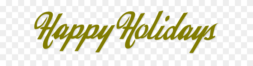 629x159 Happy Holidays - Happy Holidays PNG