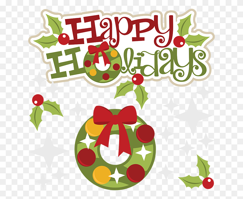 648x629 Happy Holidays Holidays Holidays Clipart Cute Clip - Purchase Clipart