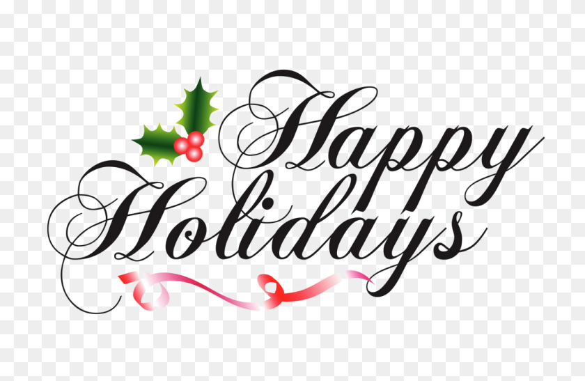1024x640 Happy Holidays Png High Quality Image Vector, Clipart - Happy Holidays Clip Art Free