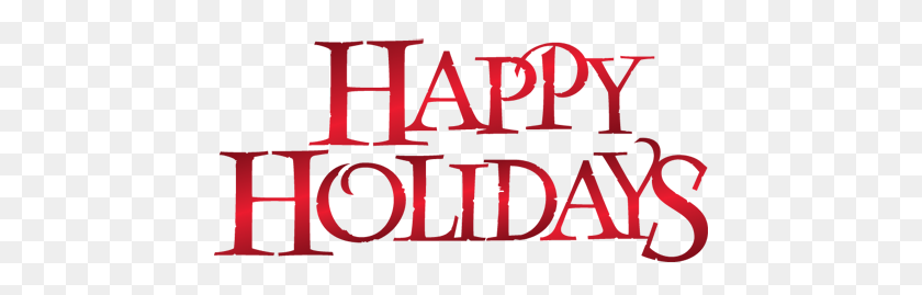 450x209 Happy Holidays Transparent Png - Happy Holidays PNG