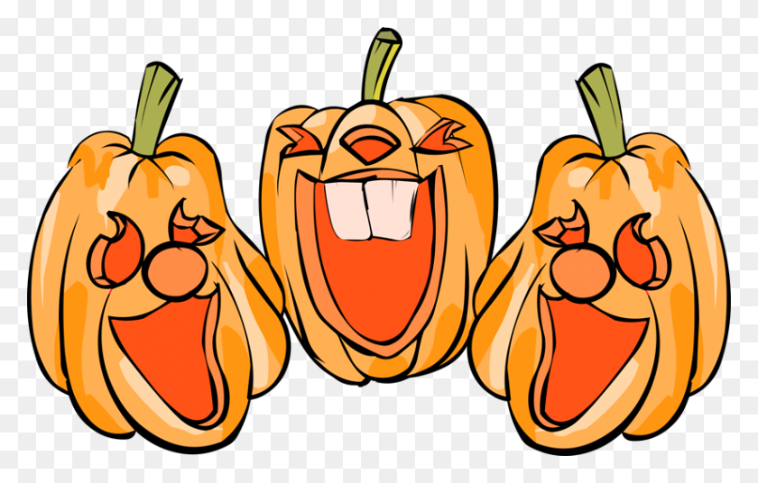 825x504 Happy Jack O Lantern Clipart - Happy Pumpkin Clipart