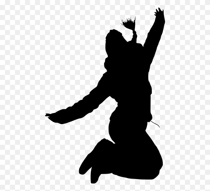 480x705 Happy Jump Silhouette Png - Jump PNG