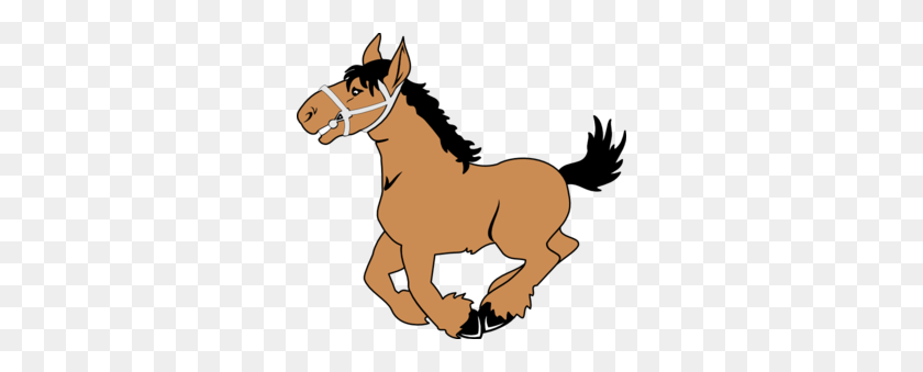 300x279 Happy Jumping Cartoon Horse Clip Art - Burro Clipart