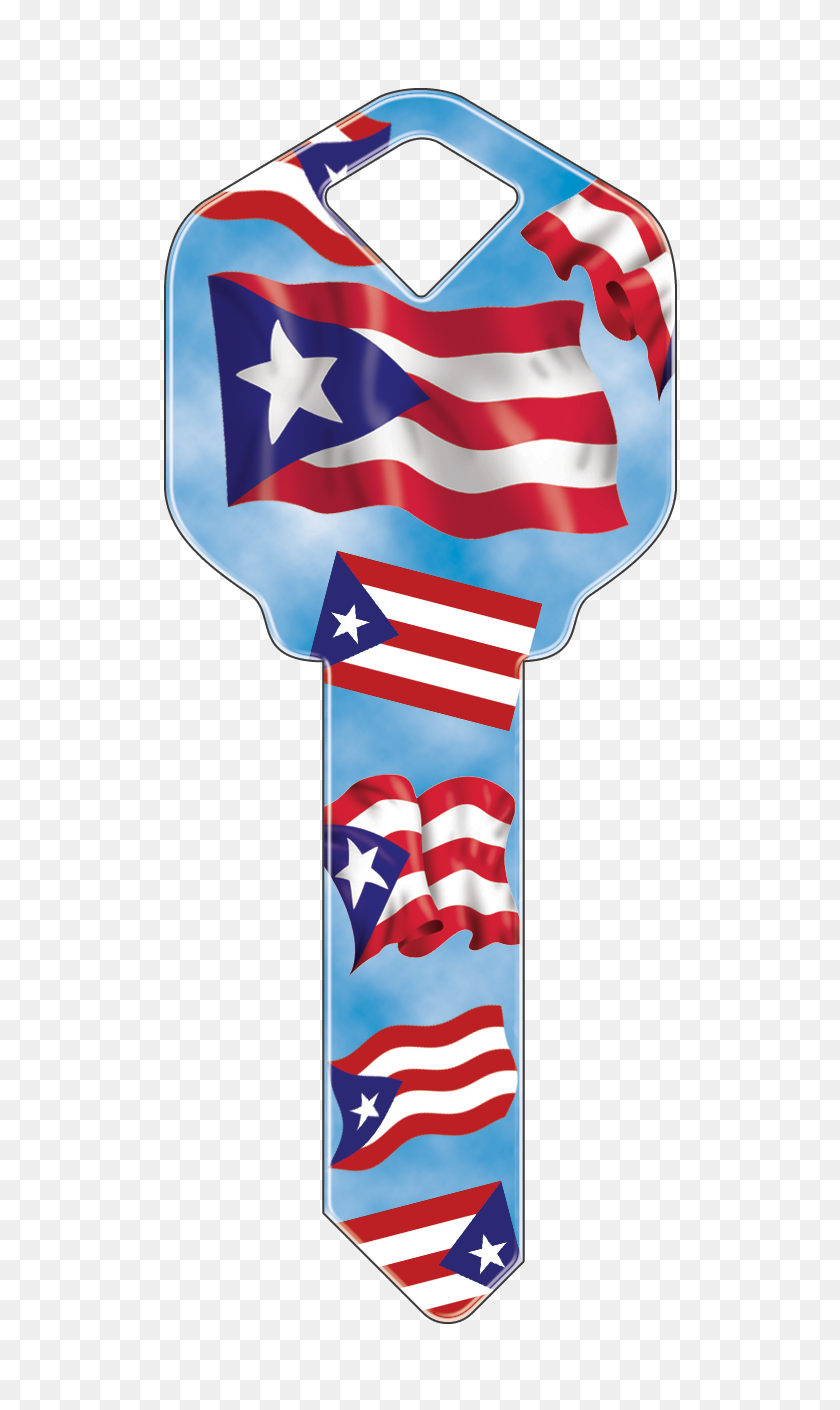 650x1350 Счастливые Ключи - Флаг Пуэрто-Рико Png