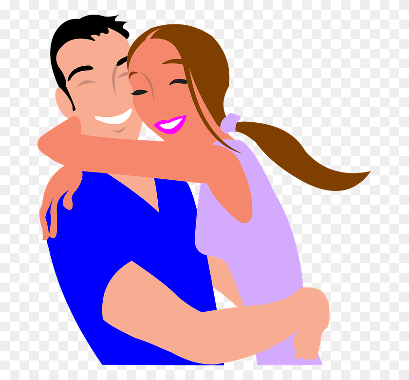 685x720 Happy Married Couple Clipart - Cute Couple Clipart