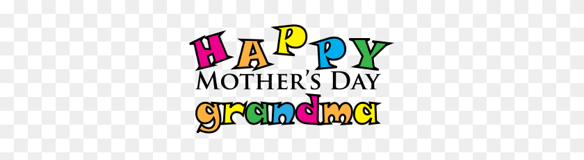 300x171 Happy Mothers Day Grandma - Mothers Day Clipart