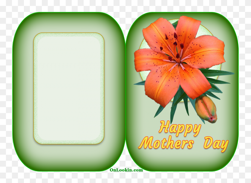 1740x1240 Happy Mothers Day Tiger Lily Flower Onlookin - Happy Mothers Day PNG