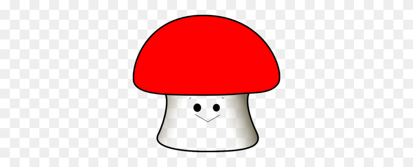 300x279 Happy Mushroom Clip Art - Mushroom Clipart