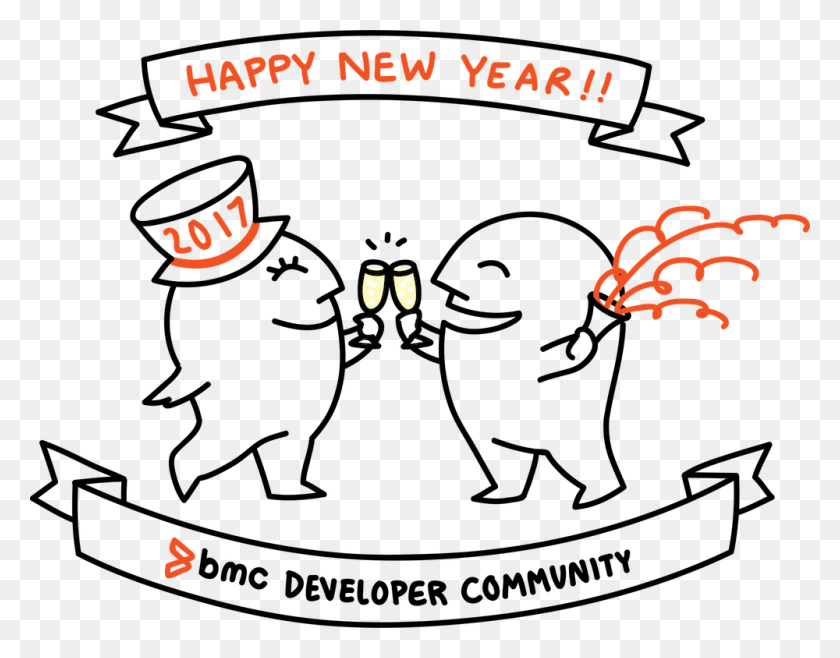 1000x767 Happy New Year For Bmc Communities - Happy New Year 2017 PNG