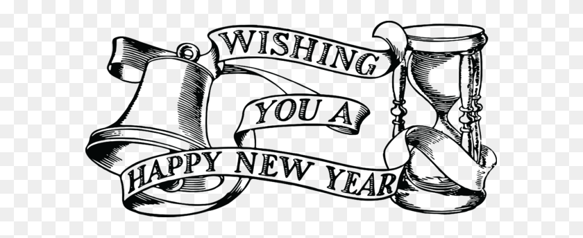 593x284 Happy New Year Free Clip Art Picture Inspirations - Clipart Happy New Year 2018