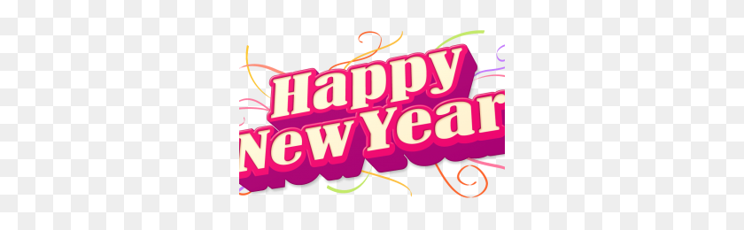 300x200 Happy New Year Png Png Image - New Year 2018 PNG