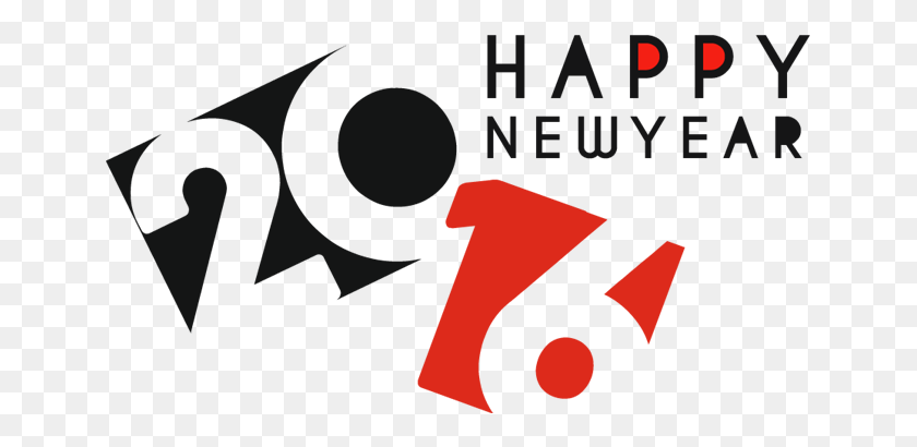 650x350 Happy New Year Text Design - Happy New Year 2016 Clipart