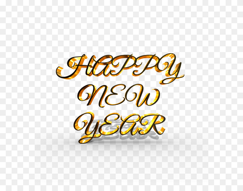 600x600 Happy New Year Transparent - Happy New Year 2018 PNG