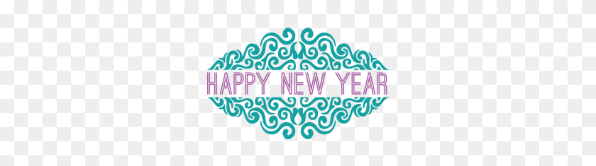 300x175 Happy New Year Transparent Png Images - Happy New Year 2018 PNG